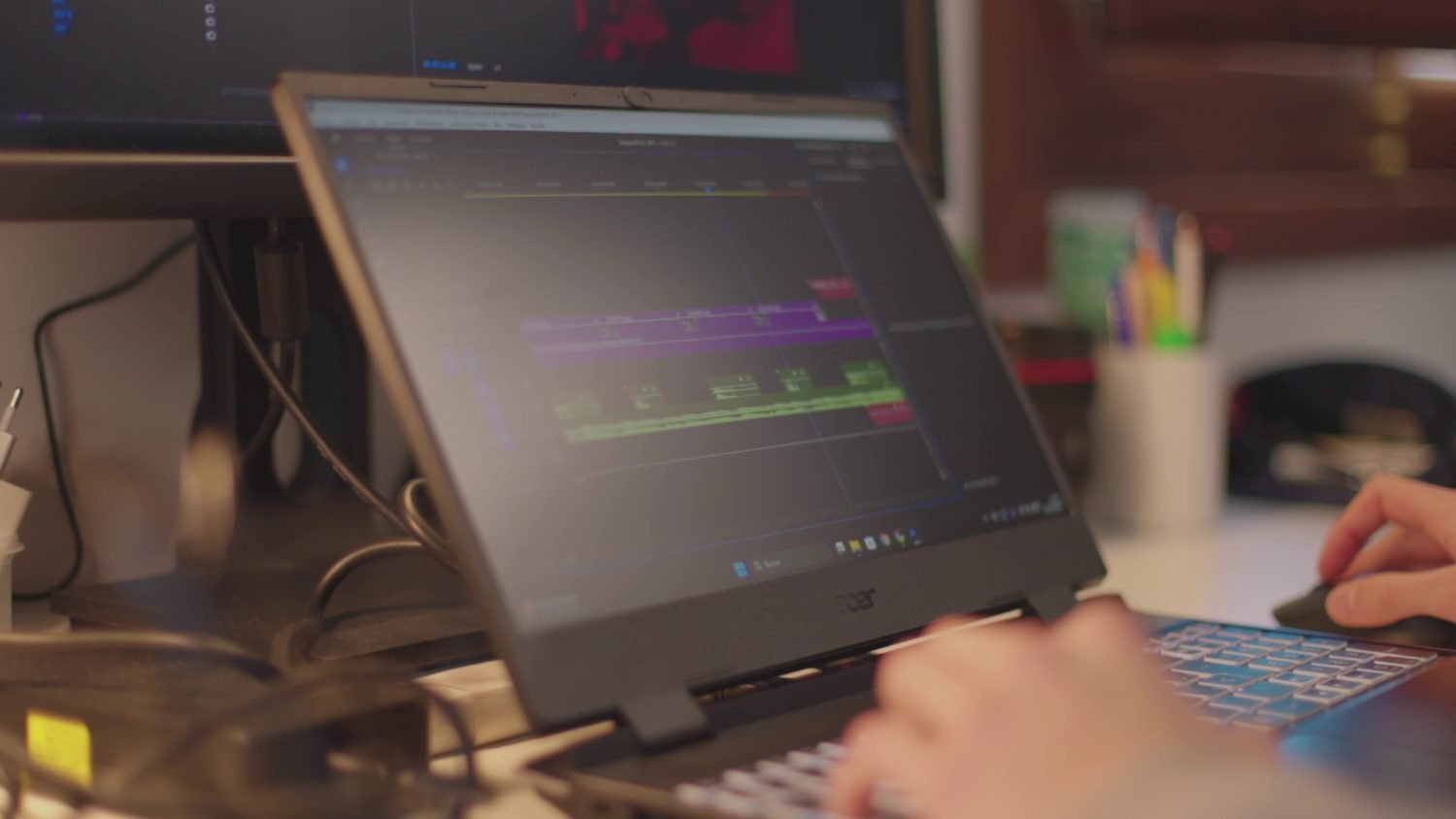Montaje y etalonaje en la sala de postproducción